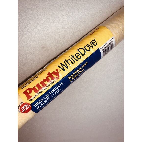 18" Nap Roller Purdy 140670182 White Dove Woven Dralon 3/8" Latex Oil Basd Paint - Picture 2 of 10